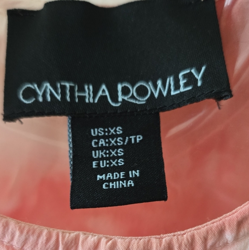 3/$20 Cynthia Rowley Coral Tie-Dye Tank Top NWOT - Picture 2 of 4